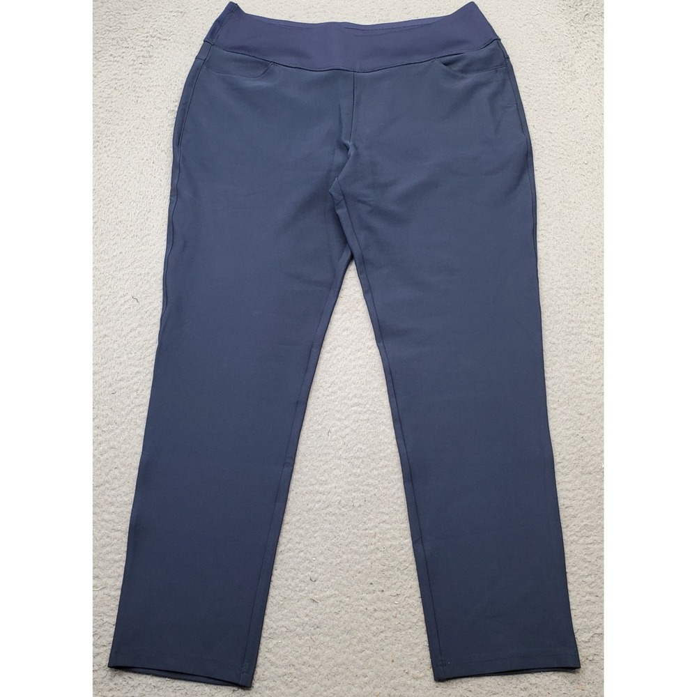 PUMA PWRSHAPE Golf Pants Womens 2XL Blue Stretch High Waist Straight Leg Pull On
